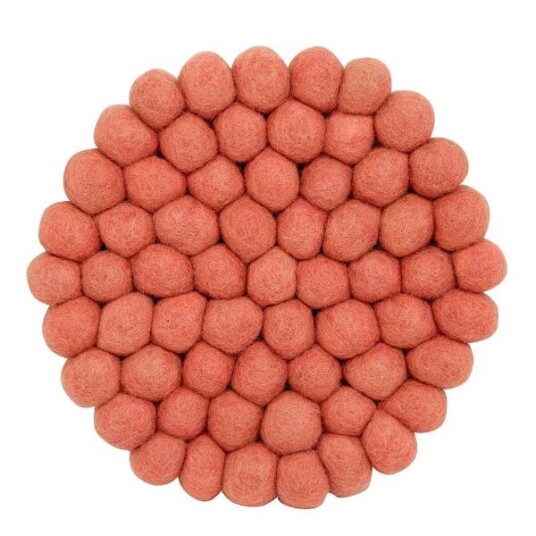 Holmen  Dakota gryteunderlag i ull 19x19 cm rosa