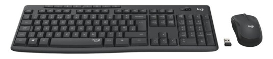 Logitech MK295 Lydløs trådløs kombo - GRAPHITE NORDIC
