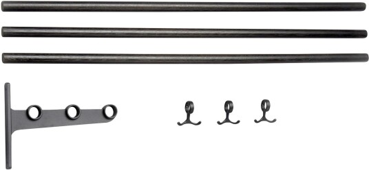 Essem Design Nostalgi Hatt/skohylla Påbyggnad Svartbetsad Ek/svart Hattehyller Og Skohyller Gunnar Bolin Svart Metall/tre