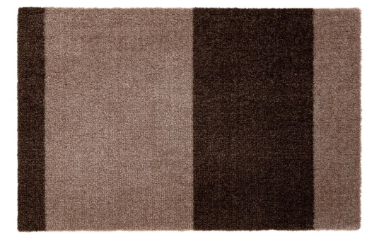 tica copenhagen Stripes by tica, horisontal, dørmatte Sand-brown, 40 x 60 cm