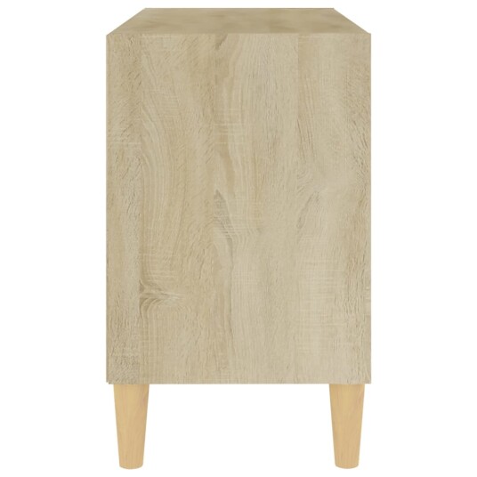 vidaXL TV-benk med ben i heltre sonoma eik 69,5x30x50 cm
