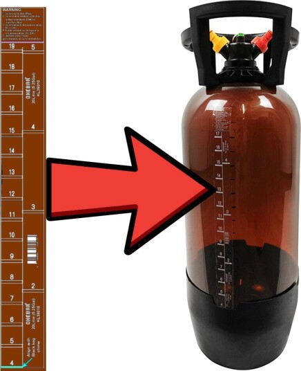 Kegland Litermarkering for Oxebar 20L reservedel til Oxebar 20L