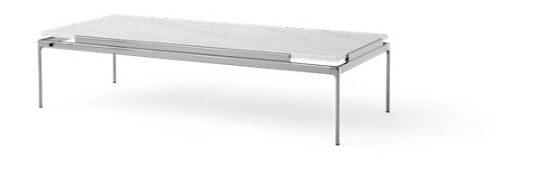 &Tradition Sett LN12 Salongbord Bianco Carrara/mørk Krom