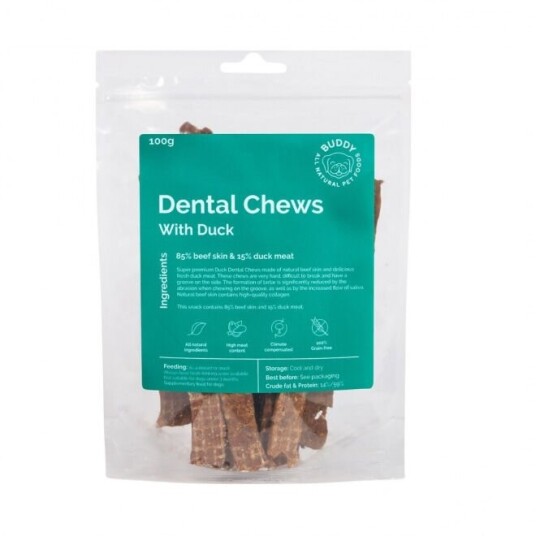 Buddy Petfoods Dentaltygg Anka 100 G