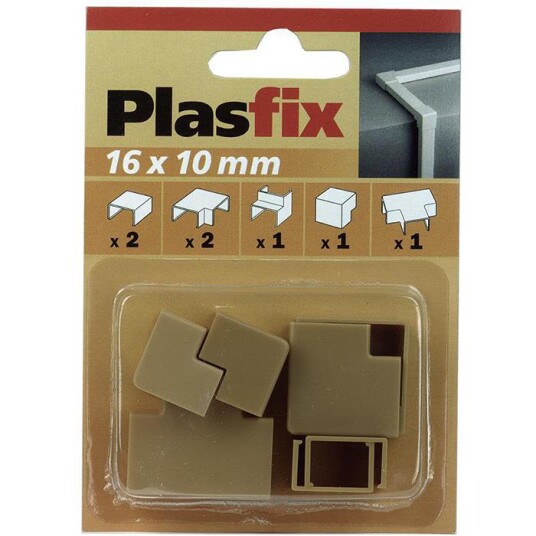Plasfix 3420 3G Skjøteog hjørnebiter til Plasfix 16 x 10 mm Eikefarget Installasjonsmaterial