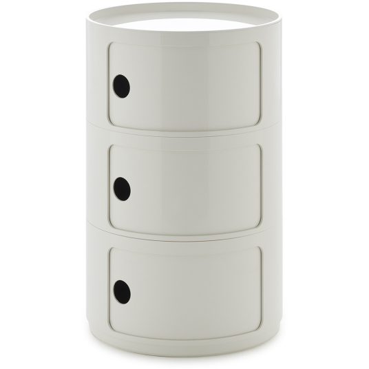 Kartell Componibili New Big Oppbevaring Med 3 Rom Hvit Kartell Componibili New Big Oppbevaring Med 3 Rom Hvit