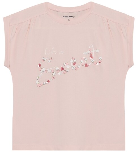 Minymo T skjorte Peach Blush Minymo 4 år 104 T skjorte Rosa