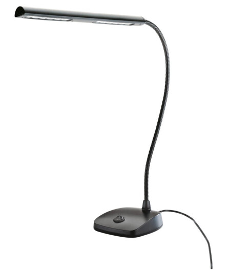 K&M 12296 Led Piano Lamp Svart, Flexible Goose Neck K&M 12296 Led Piano Lamp Svart, Flexible Goose Neck