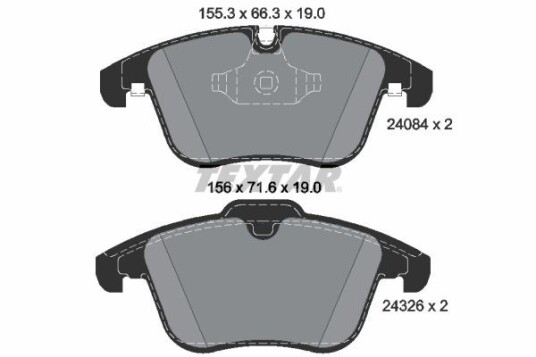 Bremseklosser TEXTAR 2408401