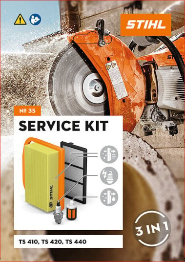 Stihl Servicekit 35 for TS 410, 420, og 440 - Vedlikeholdspakke til Kappemaskin Stihl Servicekit 35 for TS 410, 420, og 440 - Vedlikeholdspakke til Kappemaskin