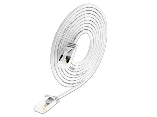 Wirewin Light Patch Kabel Rund U/Ftp Cat 6A Hvit 0,5 M Slim Light Patch Kabel Rund Skjermet Poe Fleksibel Og Tynn Kabel For Spesielle Formål Pkw Light Stp K6a 0,5 Ws PKW LIGHT STP K6A 0.5 WS