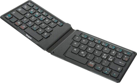 Targus Ergonomisk Trådløst QWERTY Tastatur Bakteriedrepende Nordisk Sort Bluetooth 5.1