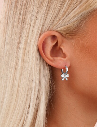 SNÖ of Sweden Eira Bow Ear S/Clear Onesize Silver ONE SIZE SNÖ of Sweden Eira Bow Ear S/Clear Onesize Silver ONE SIZE