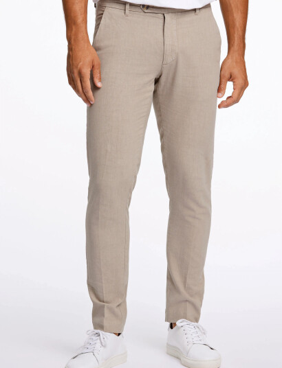 Lindbergh Linen Club Pants - Beige - XL Lindbergh Linen Club Pants - Beige - XL