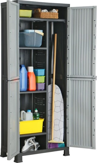 vidaXL Plastskap 68x39x171,5 cm