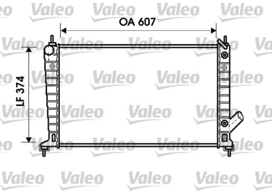 Radiator motorkjøling VALEO 734830