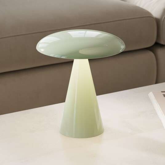 Kinoko LED bordlampe med batteri grønn blank 27 cm CCT – Beacon Beacon Lighting Stue Moderne Plast Med skjerm