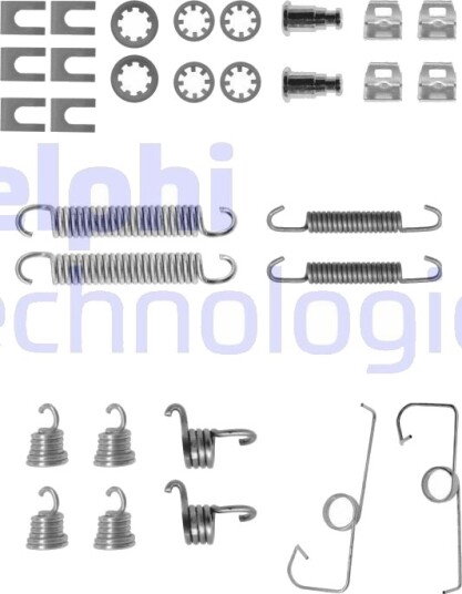 Tilbehørsett bremsesko DELPHI LY1053