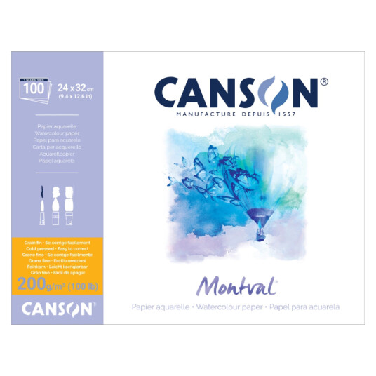 Canson Montval Pads 200g 24×32cm
