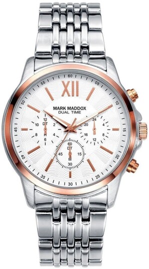Mark Maddox Herreklokke HM6007 87 Classic Stål Ø42 mm