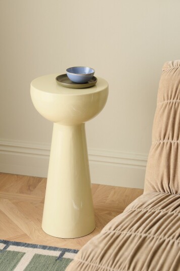 Ellos Home Pidestall Tube Small høyde 60 cm Gul