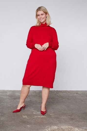ADIA   Kjole Knit Dress   Rød
