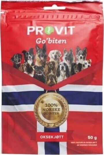 Provit Go´biten Frysetørket Oksekjøtt 50g - Belønningsgodbiter for hunder