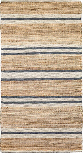 Lone Tepper   Lyon jute gulvteppe 160x230 cm natur blå