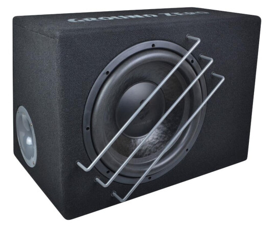 Ground Zero GZUB 12BR subw. i kasse 600W RMS, 2x2 Ohm