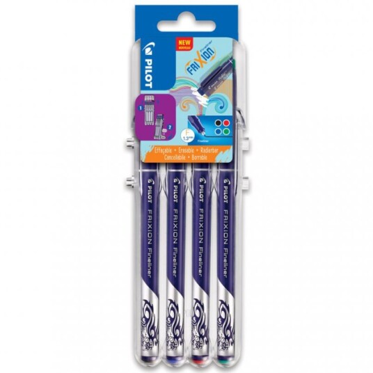 Pilot FriXion Fineliner 2GO 4-pakke 1 Pilot FriXion Fineliner 2GO 4-pakke 1