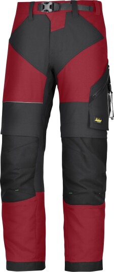Snickers Workwear 6903 FlexiWork Arbeidsbukse rød/svart Rød/Svart, Klær