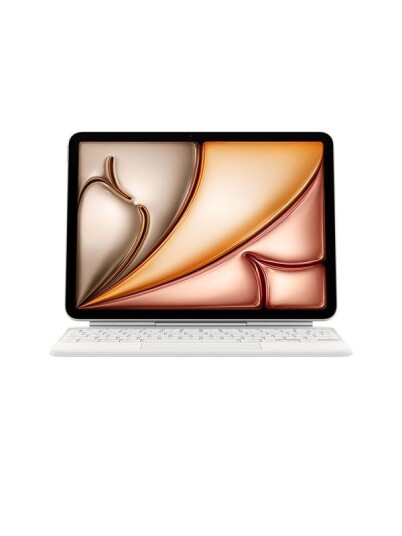 Apple Magic Keyboard Tastatur for iPad Air 11" med Folioveske og Styrepute Dansk Hvit Apple Magic Keyboard Tastatur for iPad Air 11" med Folioveske og Styrepute Dansk Hvit
