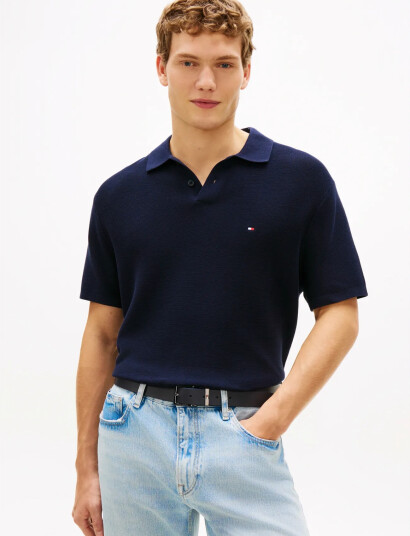 Tommy Hilfiger Cool Touch Structure Ss Polo Navy L Tommy Hilfiger Cool Touch Structure Ss Polo Navy L