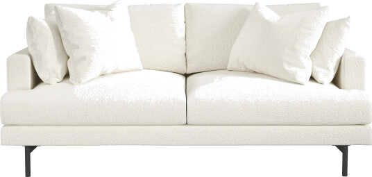 Menard 3 seters Dyp Sofa i Bouclé Hvit