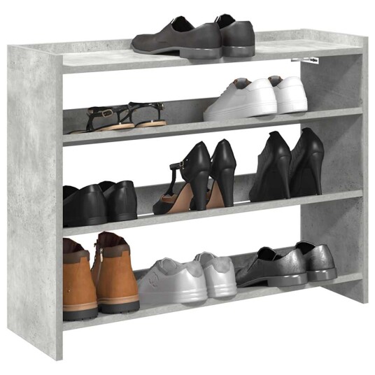 Skohylle betonggrå 80x25x61,5 cm konstruert tre 8721158649485 Skohylle betonggrå 80x25x61,5 cm konstruert tre 8721158649485