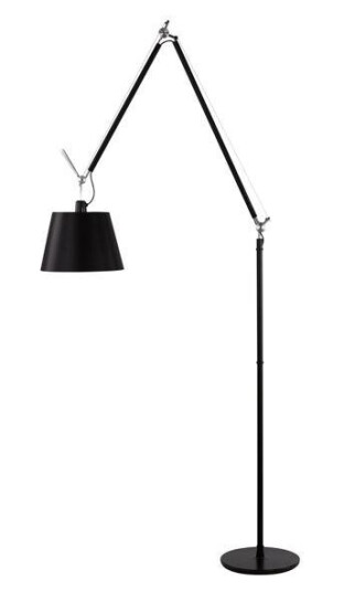 Artemide Tolomeo Mega Gulvlampe Sort 32 cm Skjerm m. Lysdemper