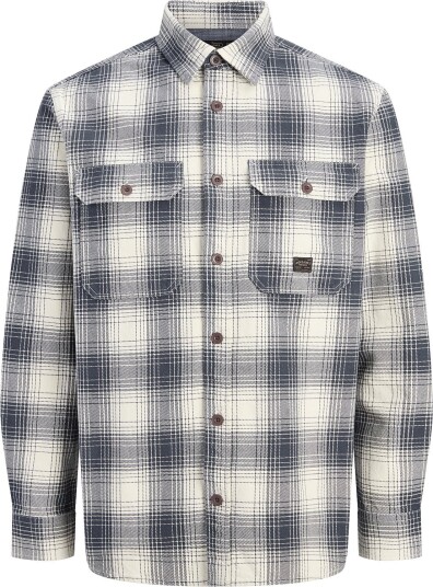 Jack & Jones Jprbluivy Check L/S Overshirt Sn DARK NAVY L Jack & Jones Jprbluivy Check L/S Overshirt Sn DARK NAVY L