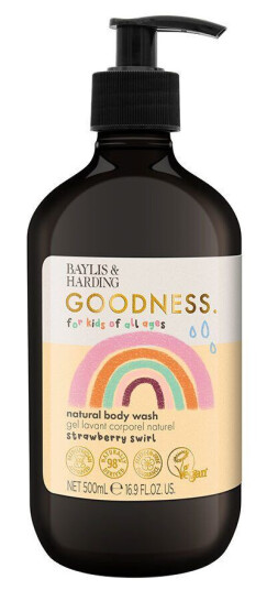 Baylis & Harding Goodness Kids Strawberry Swirl Body Wash 500ml Baylis & Harding Goodness Kids Strawberry Swirl Body Wash 500ml