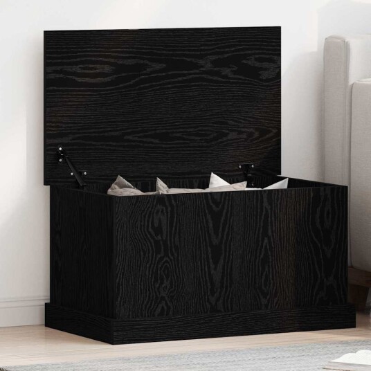  Oppbevaringsboks Svart Eik 70x40x38 cm Ingeniørtre