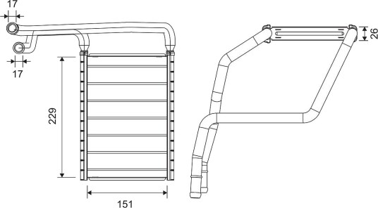 Varmeapparat register VALEO 811677
