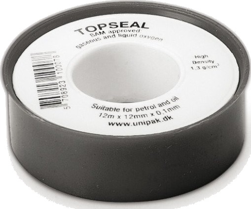 Unipak Topseal Gjengeteip 12 m x 12 mm x 0,10 mm Maskintilbehør & forbruk
