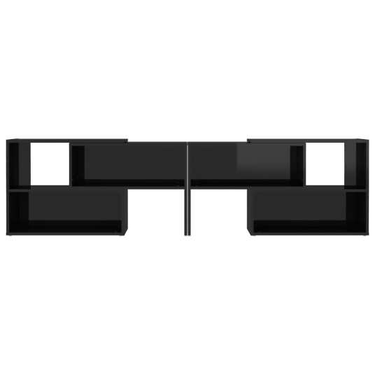 vidaXL TV-benk høyglans svart 149x30x52 cm sponplate