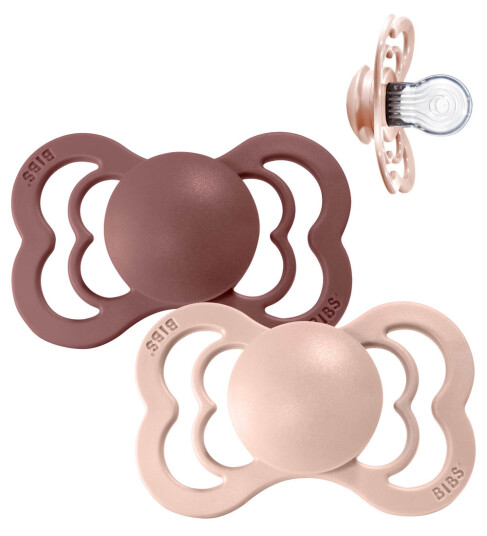 Bibs 2 Pack Supreme Silikon Smokker Woodchuck/blush