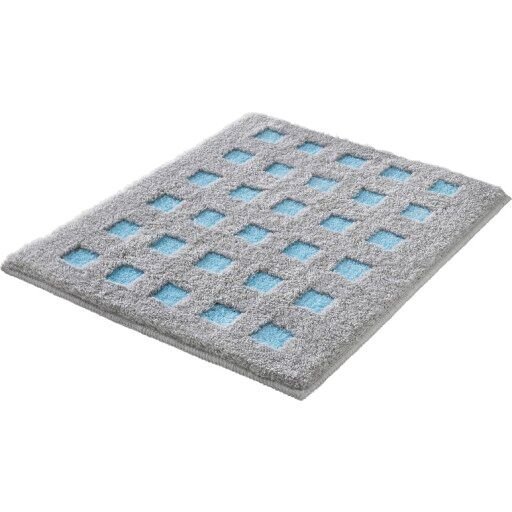 Kleine Wolke Boxes badematte 55x65 cm blå/grå Mønstret Kleine Wolke Boxes badematte 55x65 cm blå/grå Mønstret