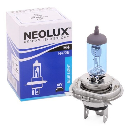 Halogenpære NEOLUX BLUE LIGHT 12V H4 60/55W Halogenpære NEOLUX BLUE LIGHT 12V H4 60/55W
