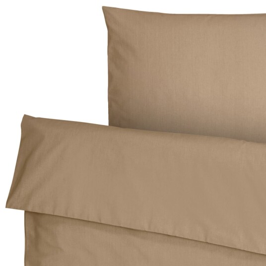 ERWIN M. Sengesett Siena konvoluttåpning 140x200 cm (BxL) 70x90 cm (LxB) Gråbrun/taupe