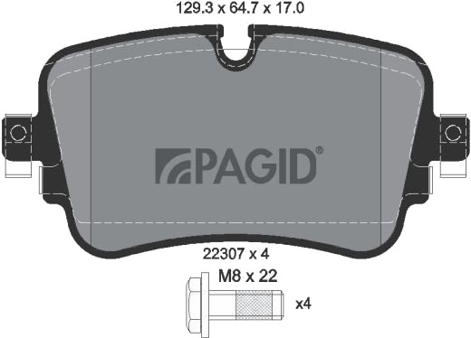 PAGID T2555N Bremseklosser