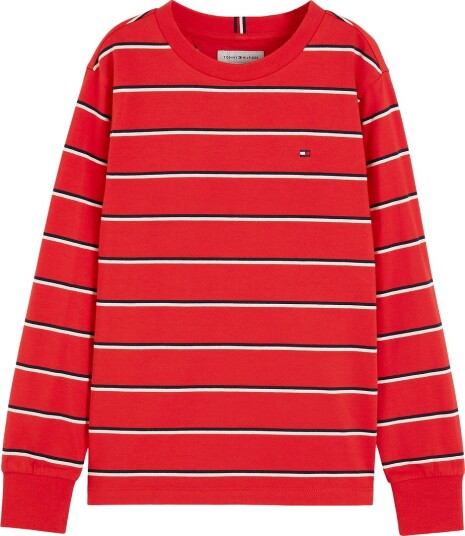 Tommy Hilfiger Genser - Rødt gjenskinn - Tommy Hilfiger - 1 år (80) - Genser Hvit Svart