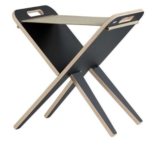 Piet Hein Boligtilbehør - Klaburet Stool Black/Linen Piet Hein Piet Hein Boligtilbehør - Klaburet Stool Black/Linen Piet Hein