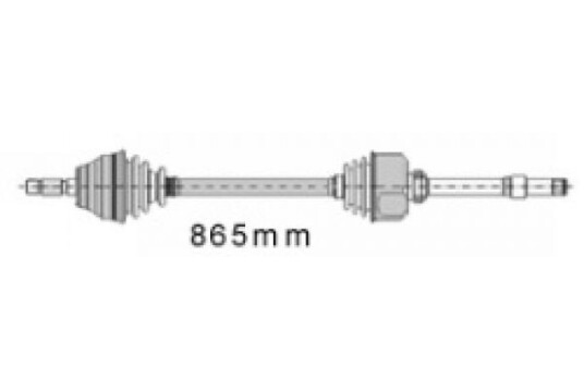 Mapco Drivaksel MAPCO 16413 Mapco Drivaksel MAPCO 16413